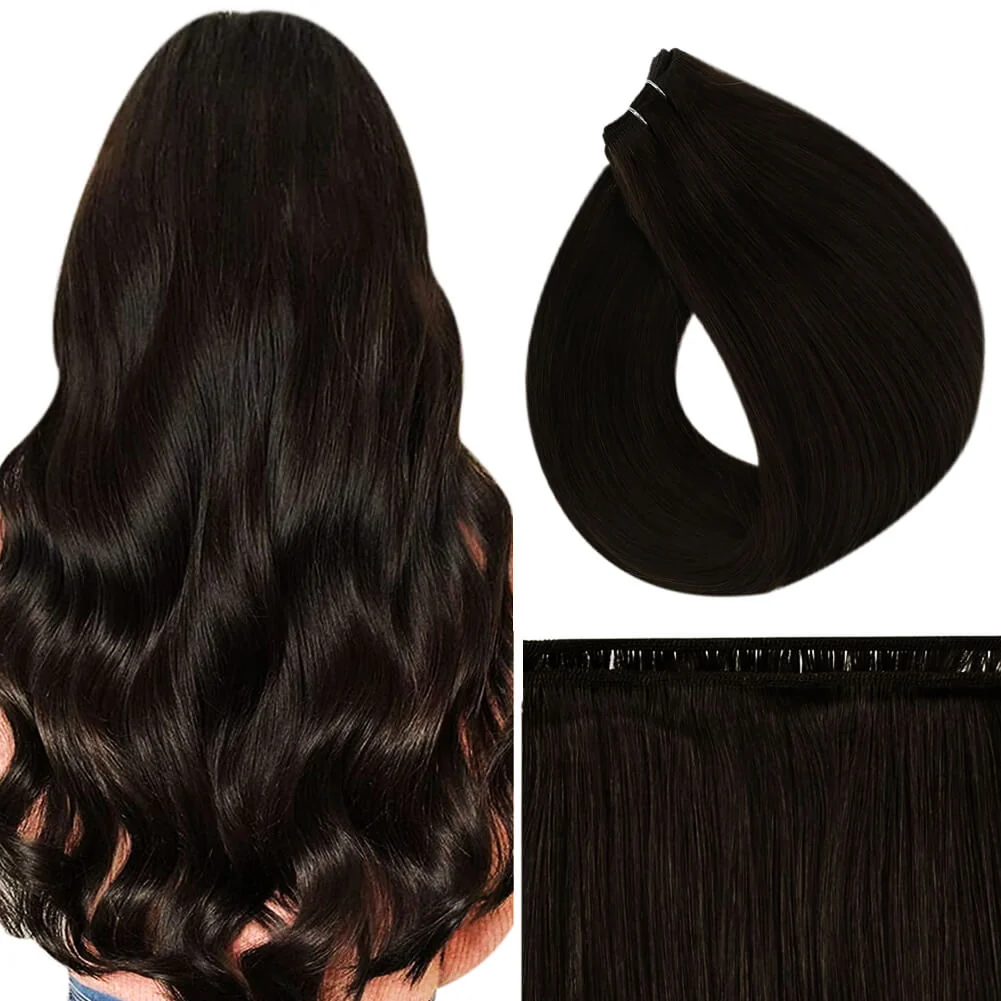 Great Virgin Machine Weft Brazilian 100% Human Hair Sew In Bundles Da…